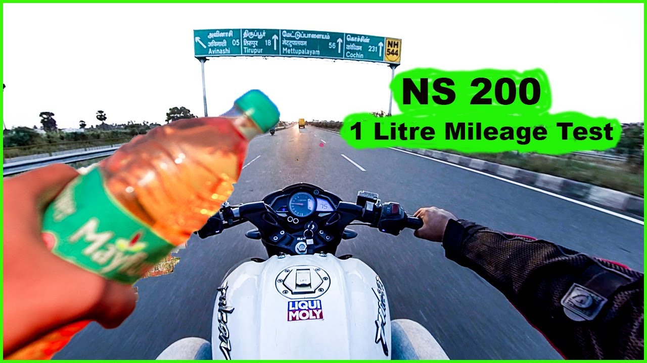 NS 200 - 1 Litre Mileage Test - It's Value for money #tamil #pulsar #ns200 #review #mileage