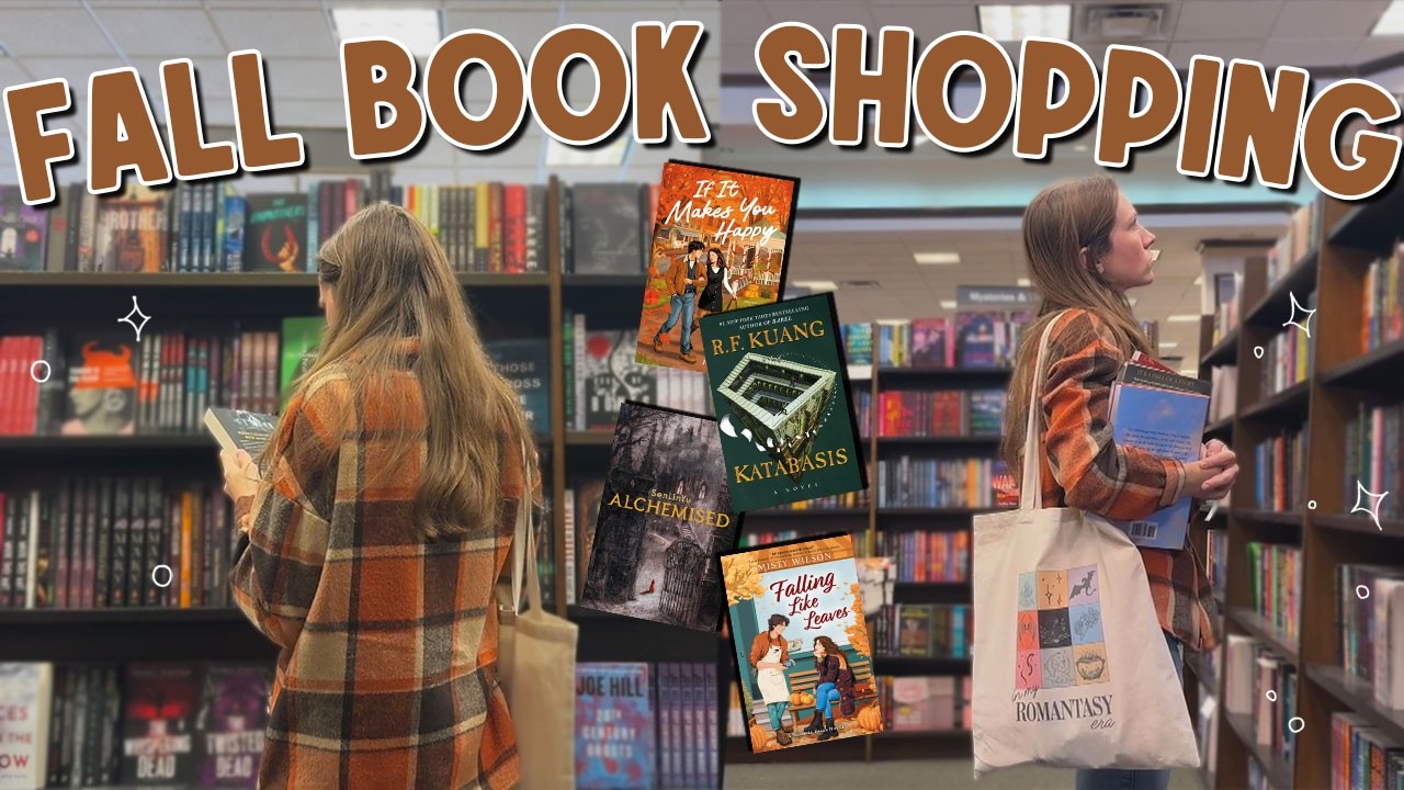 *cozy* fall bookshopping at barnes & noble 🍂📚