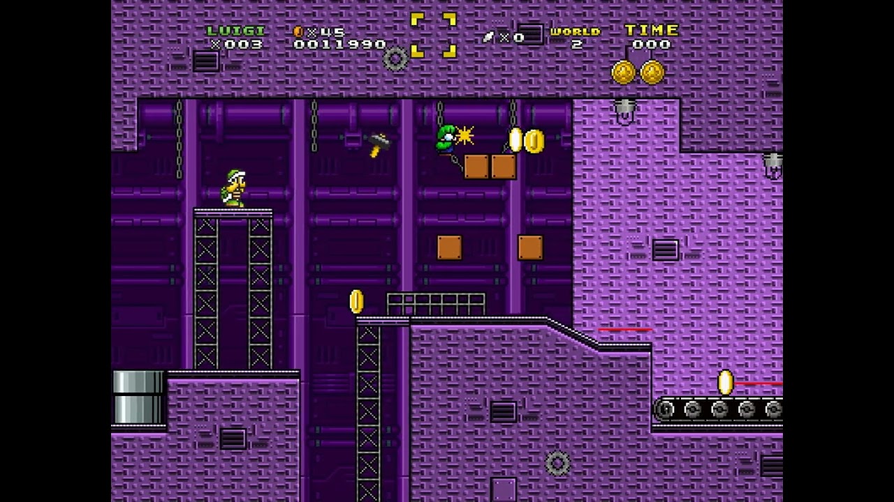 SMBX 1.4.5 Custom Level: High-Tech Hold (World 2-Fortress)