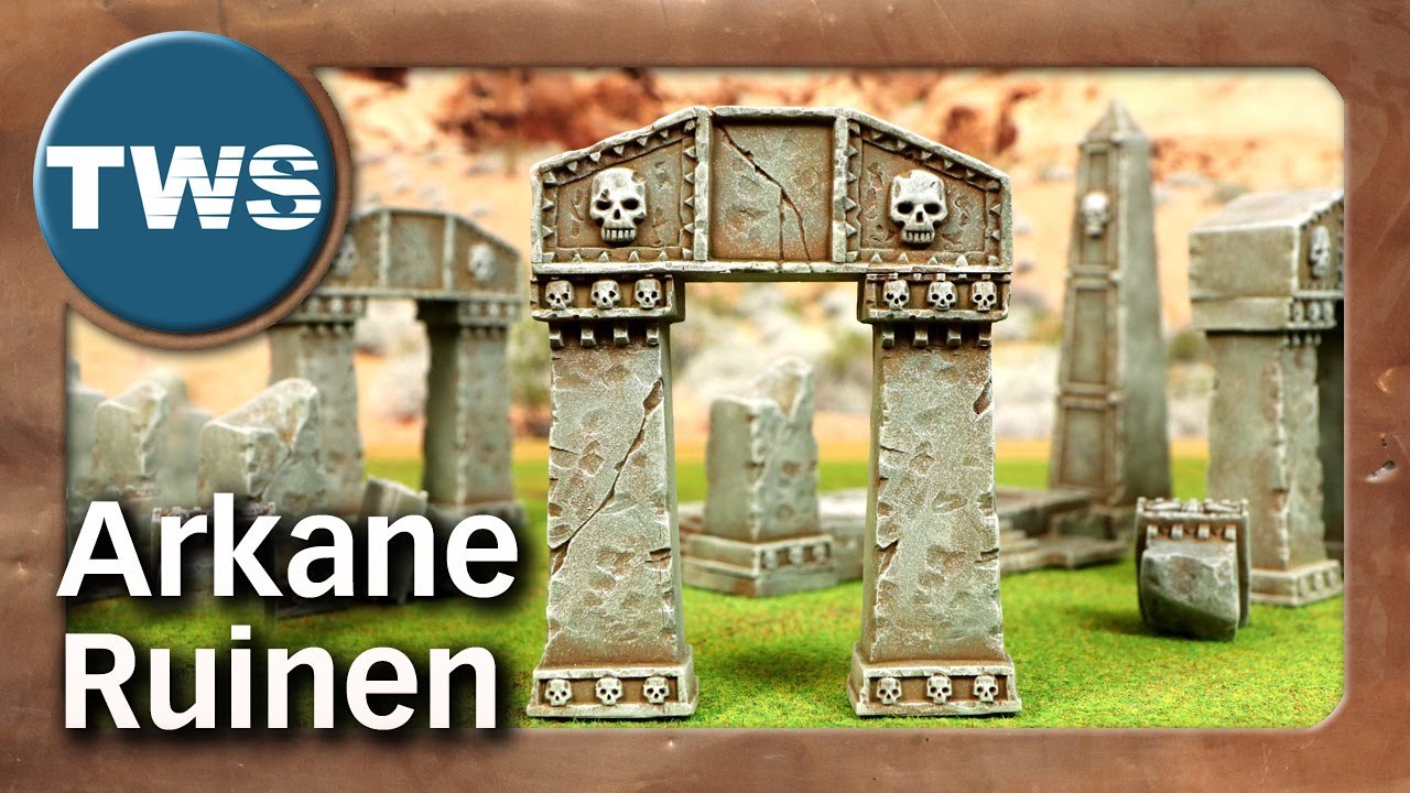 Tutorial: Arkane Ruinen bemalen für Warhammer The Old World (Mauern, Tupf-Technik, Tabletop, TWS)