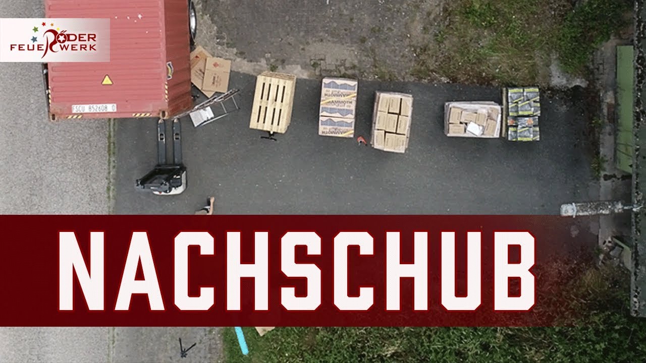 Container ausladen bei Röder - Nachschub von Lesli