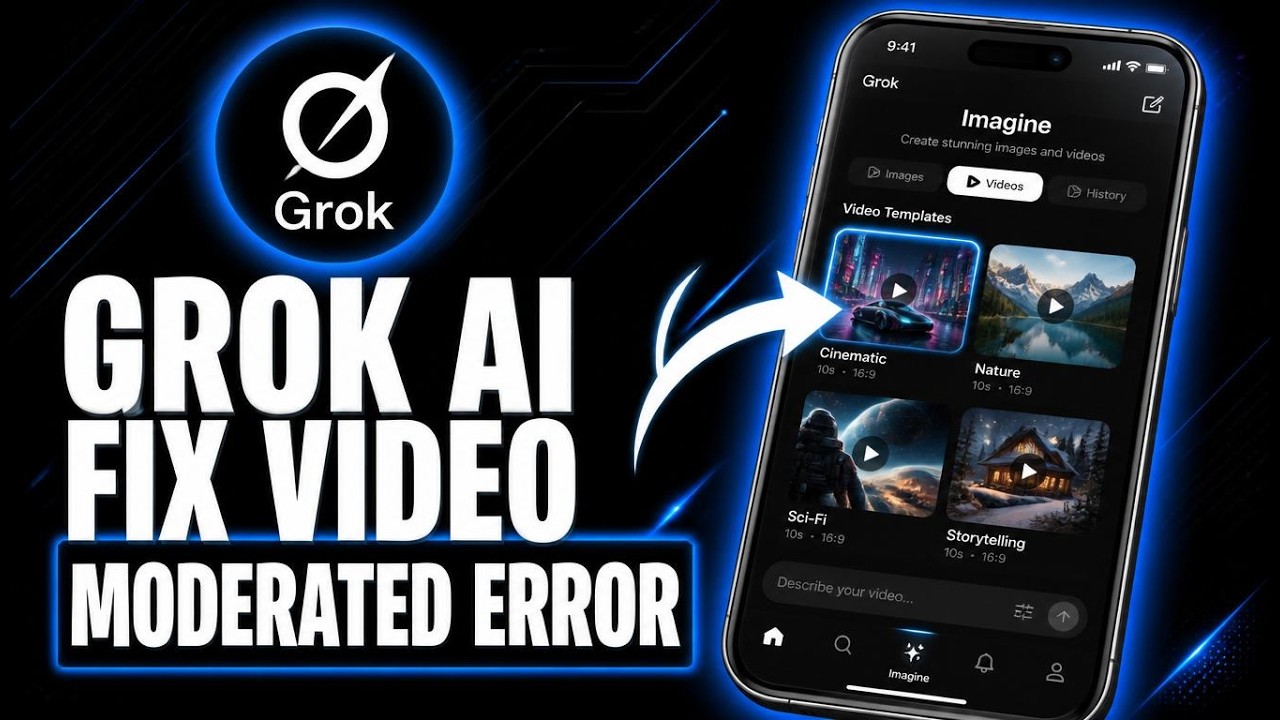 How to Fix &ldquo;Video Moderated&rdquo; Error in Grok AI (Step-by-Step)