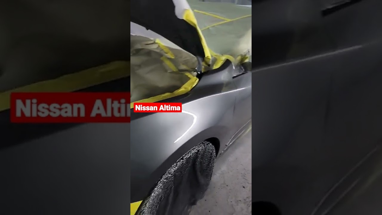 Nissan Altima painted a Dark grey....quick spot job😱