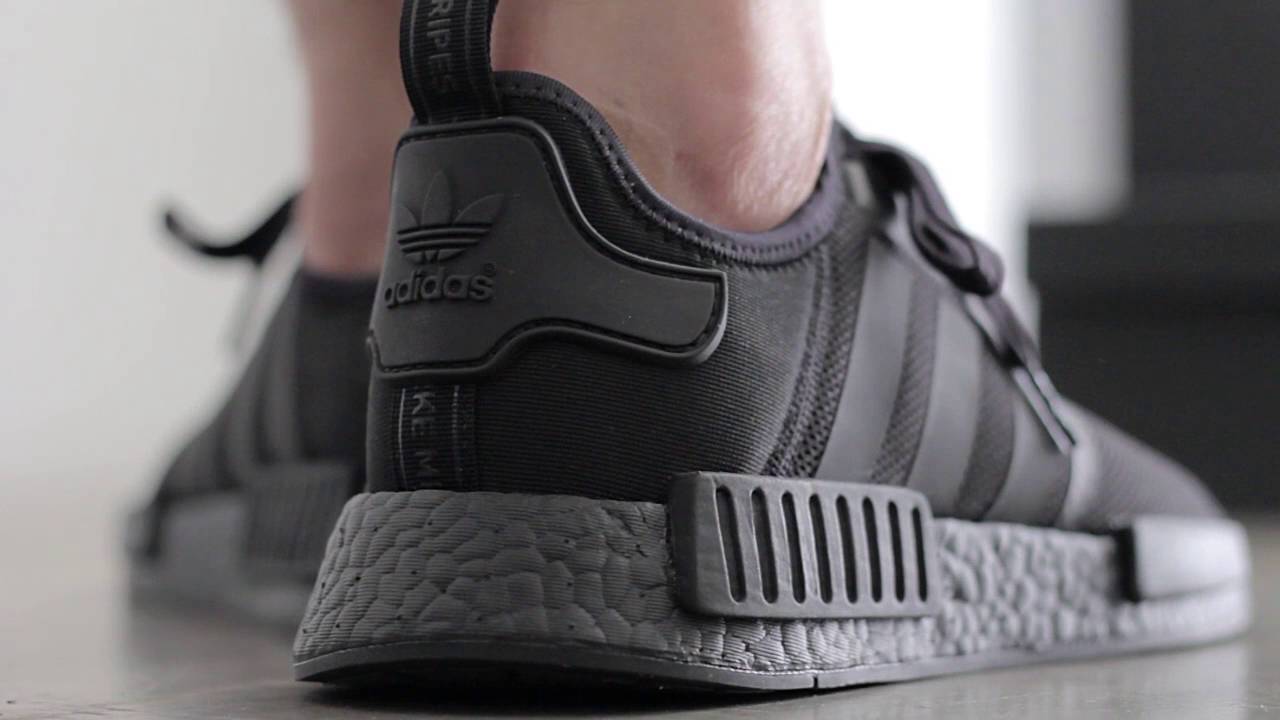 SneakersBR On-Feet: adidas NMD_R1 ' Triple Black BOOST'