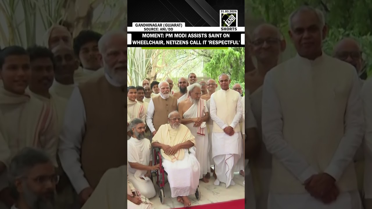 PM Modi helps saint on wheelchair at museum inauguration, netizens call moment &lsquo;respectful&rsquo;