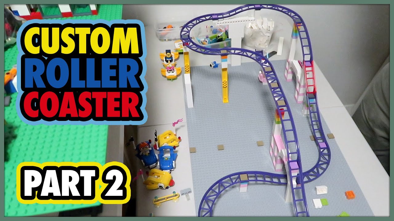 Building a Custom LEGO Roller Coaster (Part 2 video)