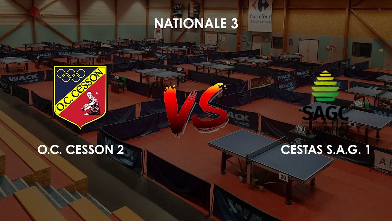O.C. CESSON 2 - CESTAS S.A.G. 1 - NATIONALE 3 - Table 1