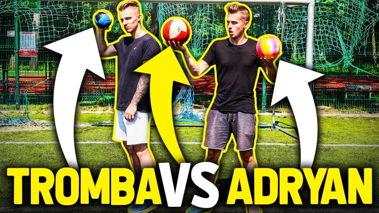 FOOTBALL CHALLENGE Z TROMBĄ 3 RÓŻNYMI PIŁKAMI!