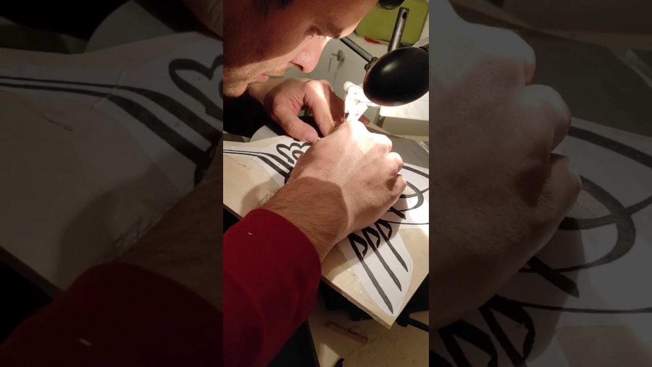 Kıl Testere  Naht Sanatı İle Tuğra Çalışması Scroll Saw Ottoman Signature