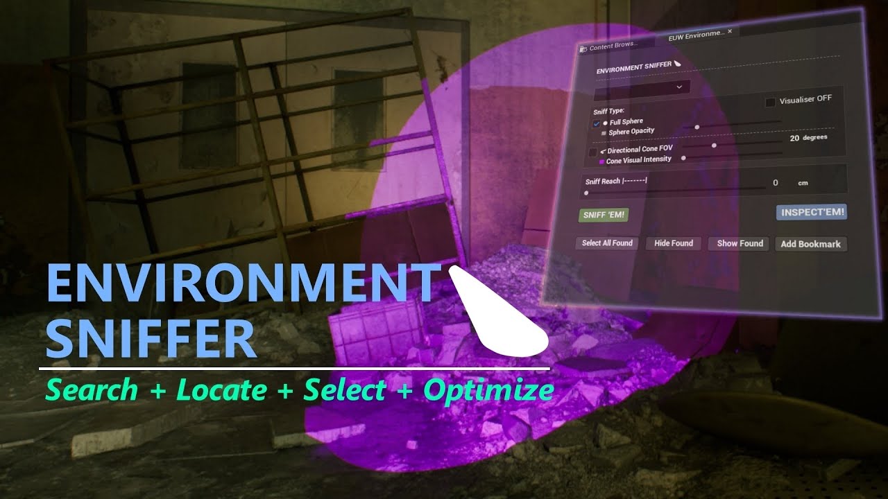 Unreal Engine: Discover Hidden Assets with the Environment Sniffer (Functionality Showcase)