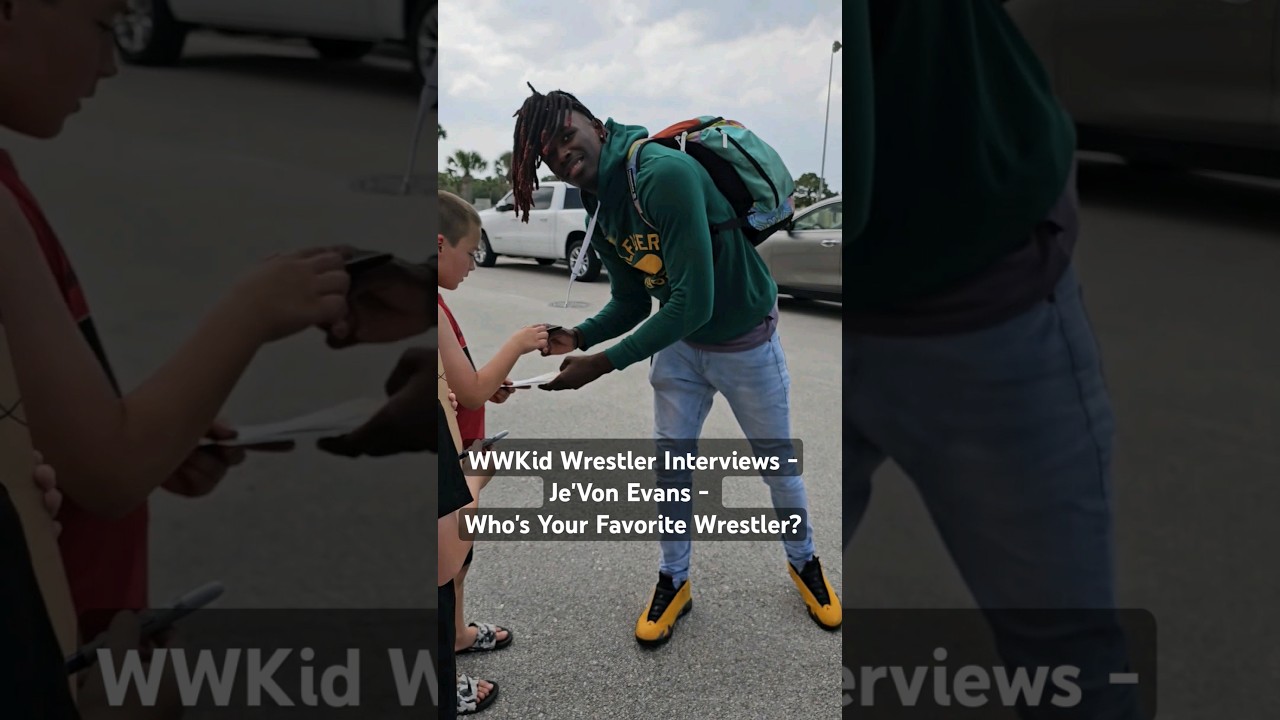 WWKid Wrestler Interviews - Je'Von Evans - Favorite Wrestler? #jevonevans #wwe #jeffhardy #wwenxt