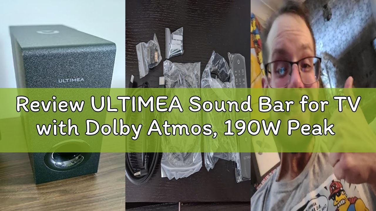 Review ULTIMEA Sound Bar for TV with Dolby Atmos, 190W Peak Power, 3D Surround Sound System for TV S