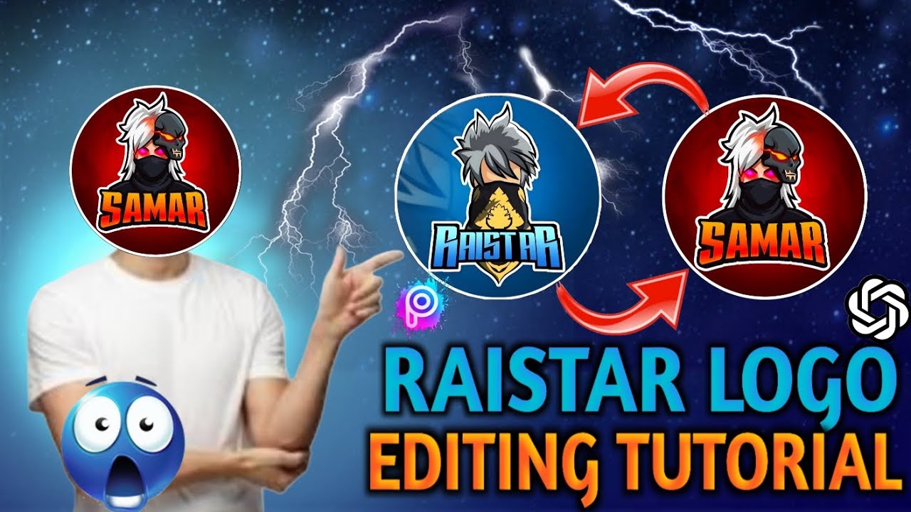 🔥 How to Make Logo Like @RaiStar  | Raistar Logo Editing Tutorial | Free Fire Logo Edit 🔥