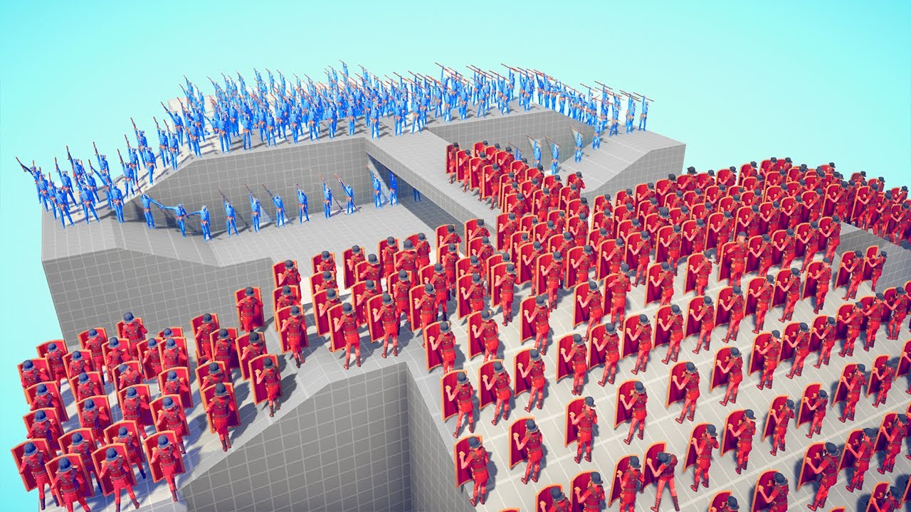 100x RANGED ARMY 🔥 vs 🔥 100x SHIELD ARMY TOURNAMENT / Totally Accurate Battle Simulator ( TABS )