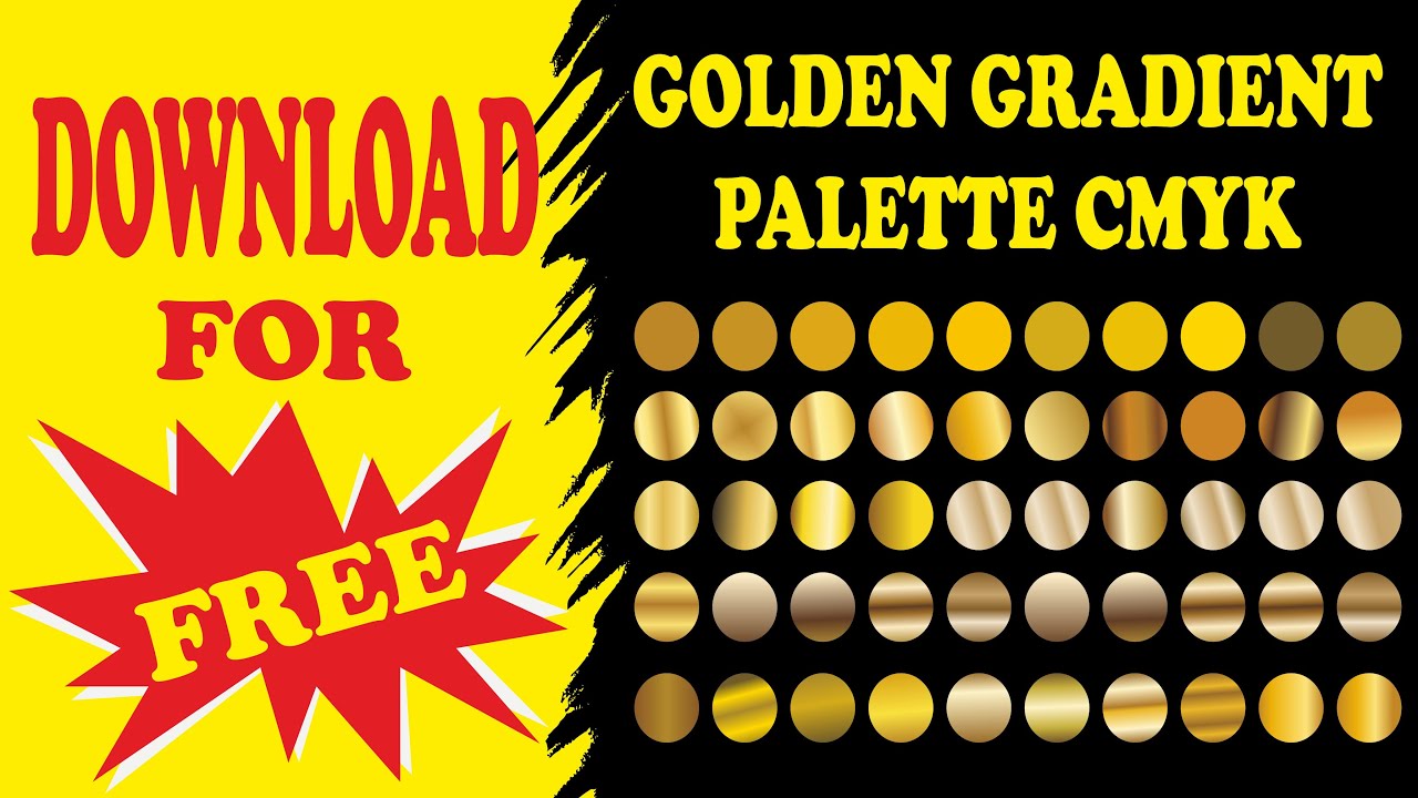 DOWNLOAD FREE GOLDEN GRADIENT PALETTE | GOLDEN GRADIENT | GOLDEN TEXT |  GOLDEN COLOUR | GOLD EFFECT