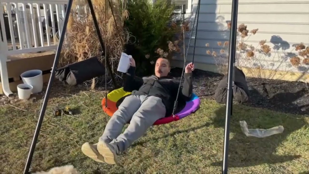 AB0601B -  Customer Review video for Outdoor Swing Set with 40