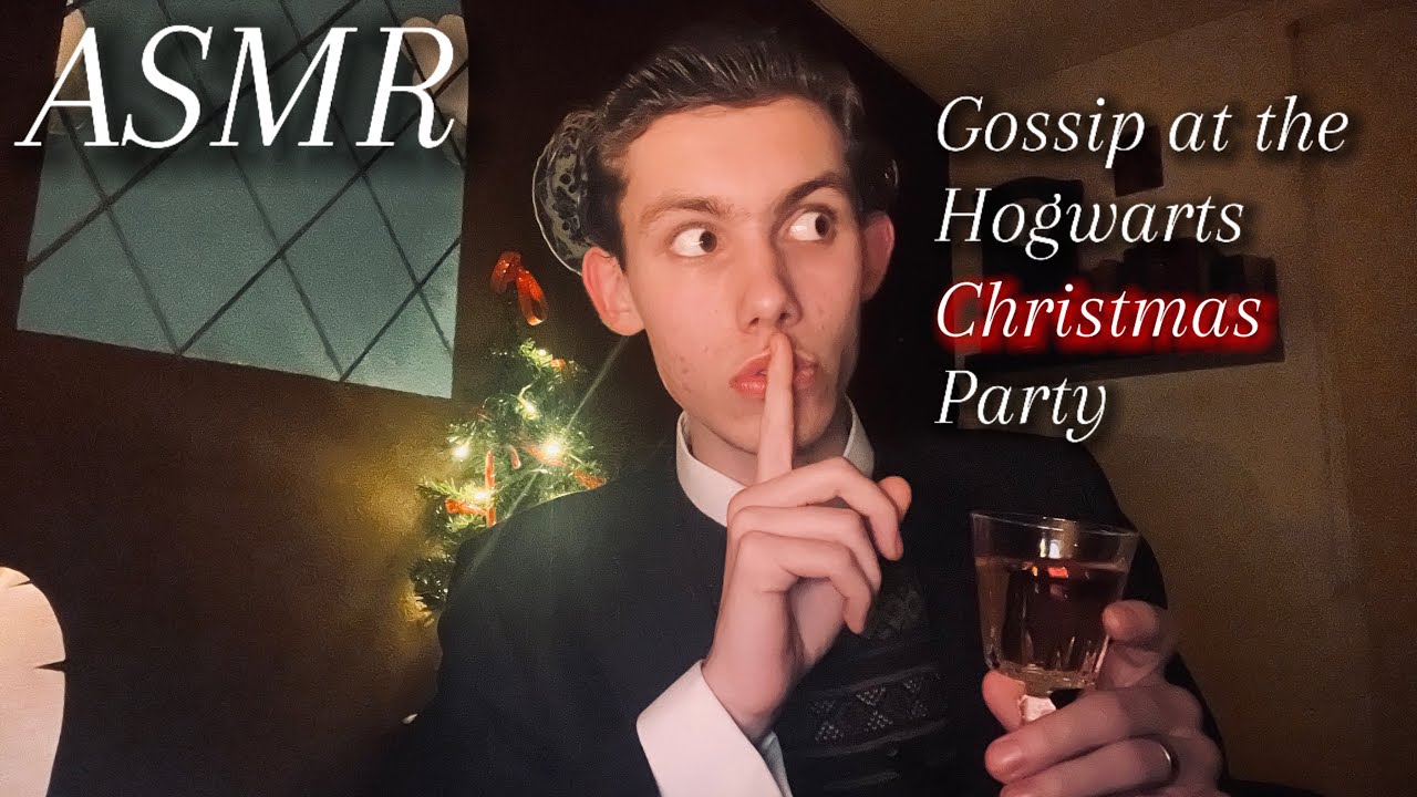 ASMR - Whispering secret gossip at Hogwarts during Christmas, Hogwarts Legacy asmr for sleep 😴