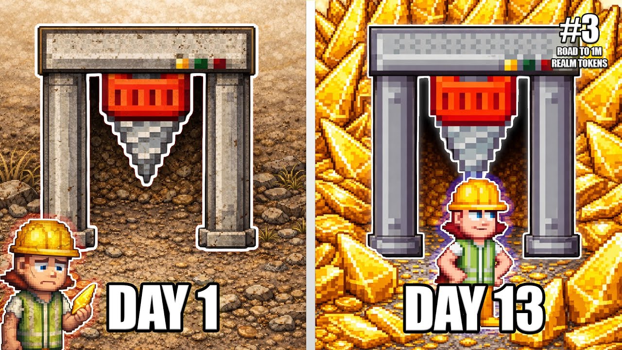 I Spent 13 Days Drilling Ores with 1558 drills... I wasn't expecting this to happen #crystalrealms