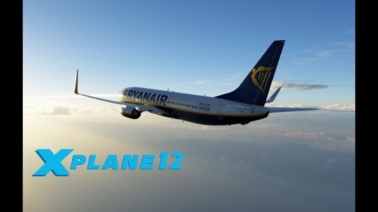 XPlane 12 Barcelona Alicante Ryanair Boeing737 8