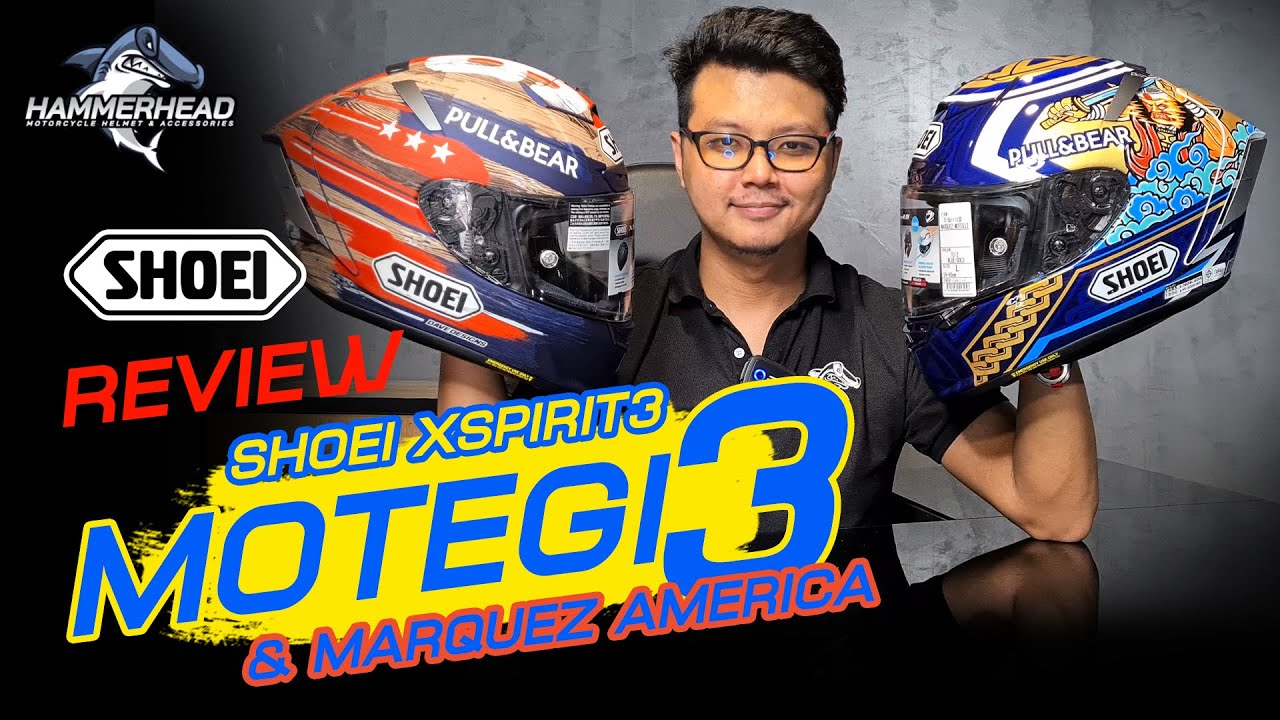 รีวิว SHOEI X-Spirit 3 : Marquez Motegi 3 & Marquez  America และ X-14 vs X-Spirit 3 ต่างกันอย่างไร
