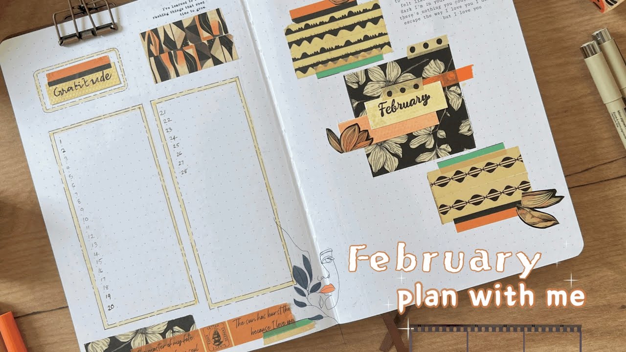 February Bullet Journal Setup 2025: Plan and Create with Me | ft: 
