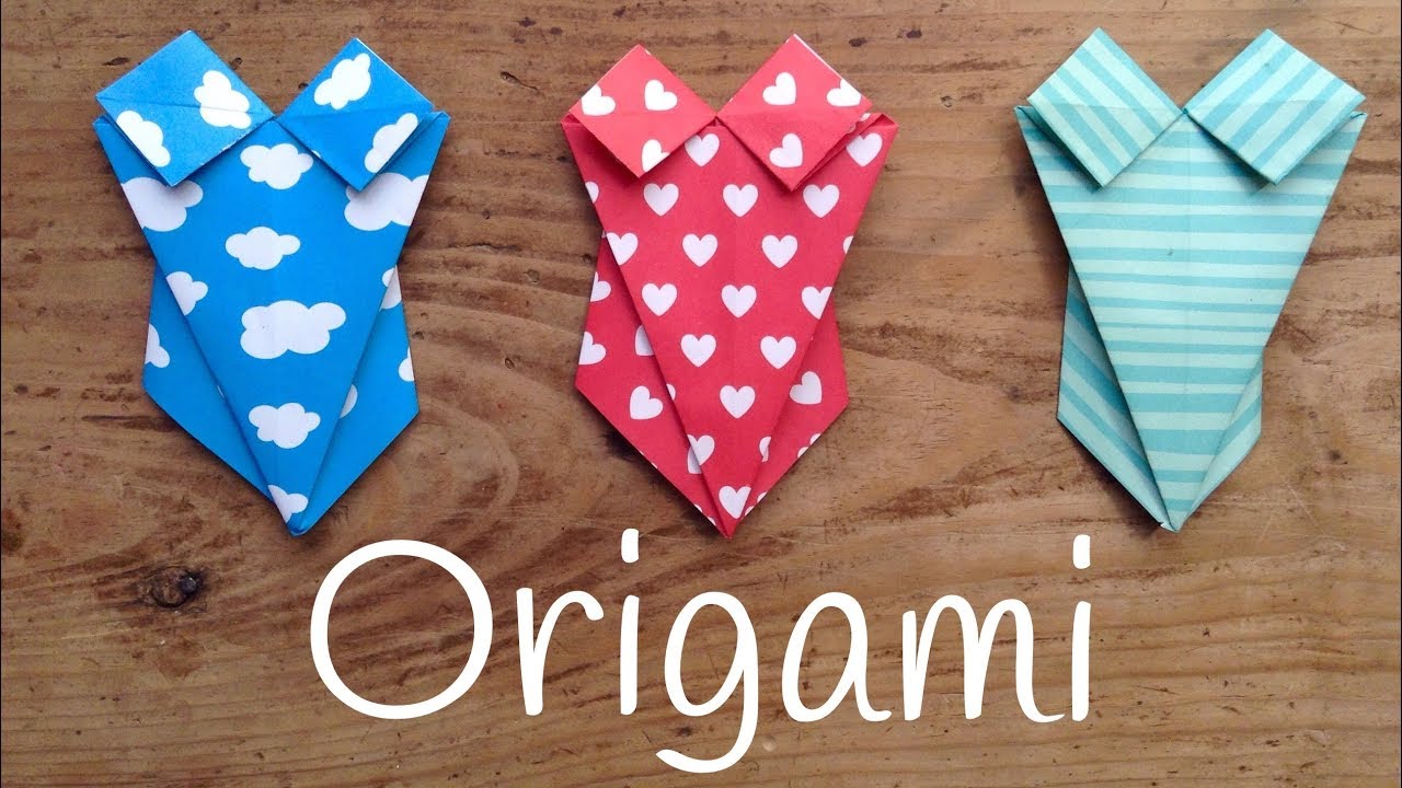 TRAJE DE BAÑO de origami | ORIGAMI fácil para niños