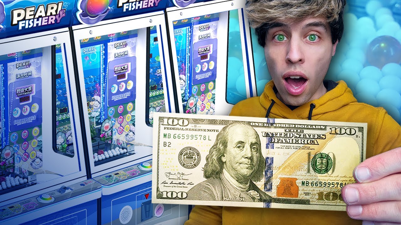 Spending $100 on the Pearl Fishery Arcade Game (JACKPOT)