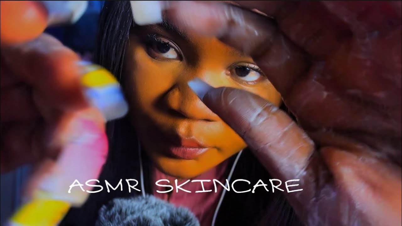 ASMR: ReLaxing SkINCaRe SeSsIon 😌😌|| RAIN 🌧️ SOUNDS, layered sounds || I’m BACK!! .. missed  y’all 