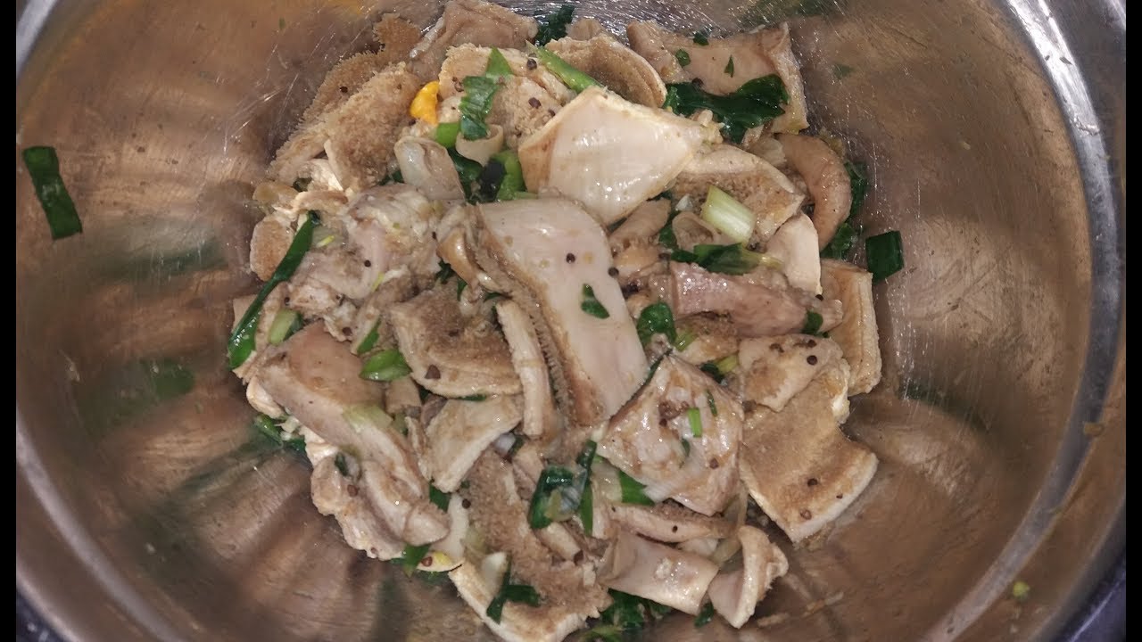 Карри из требухи и тушеной фасоли, часть 1 (Очищение и маринование)