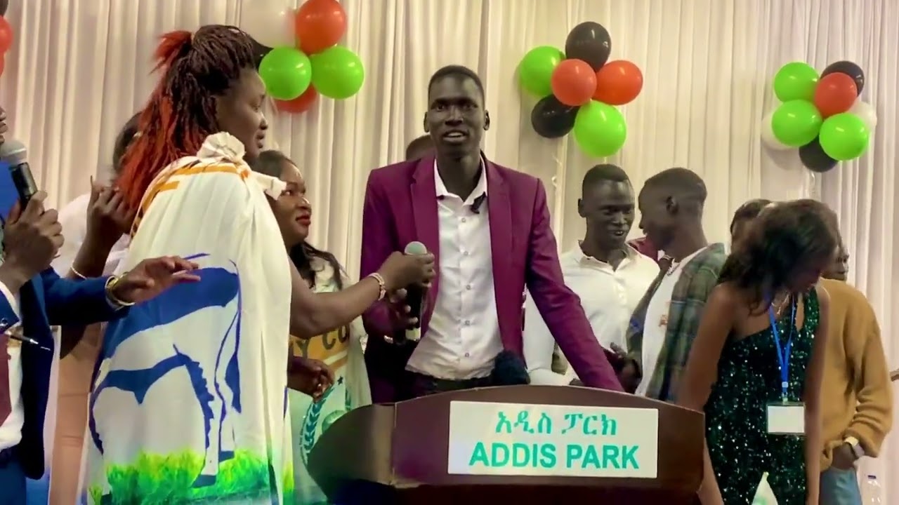Mathiang Community Association (MCA) Litdööl during COSA fundraising in Addis Ababa