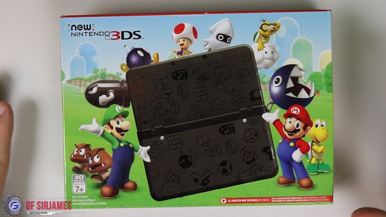 New Nintendo 3DS Super Mario Black Edition - Unboxing