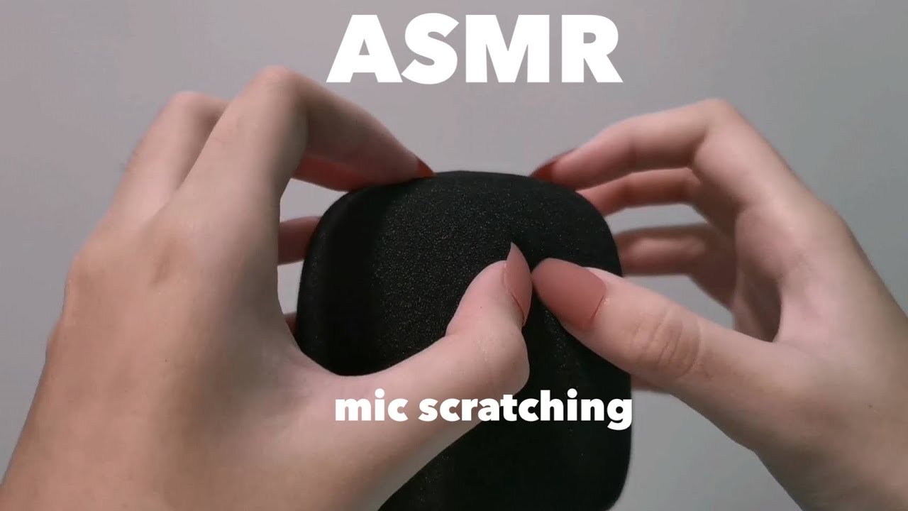ASMR เกาไมค์แบบมีที่ครอบแรงๆ ฟังยาวๆวนลูป 30 นาที | mic scratching with cover (no talking)(looped)