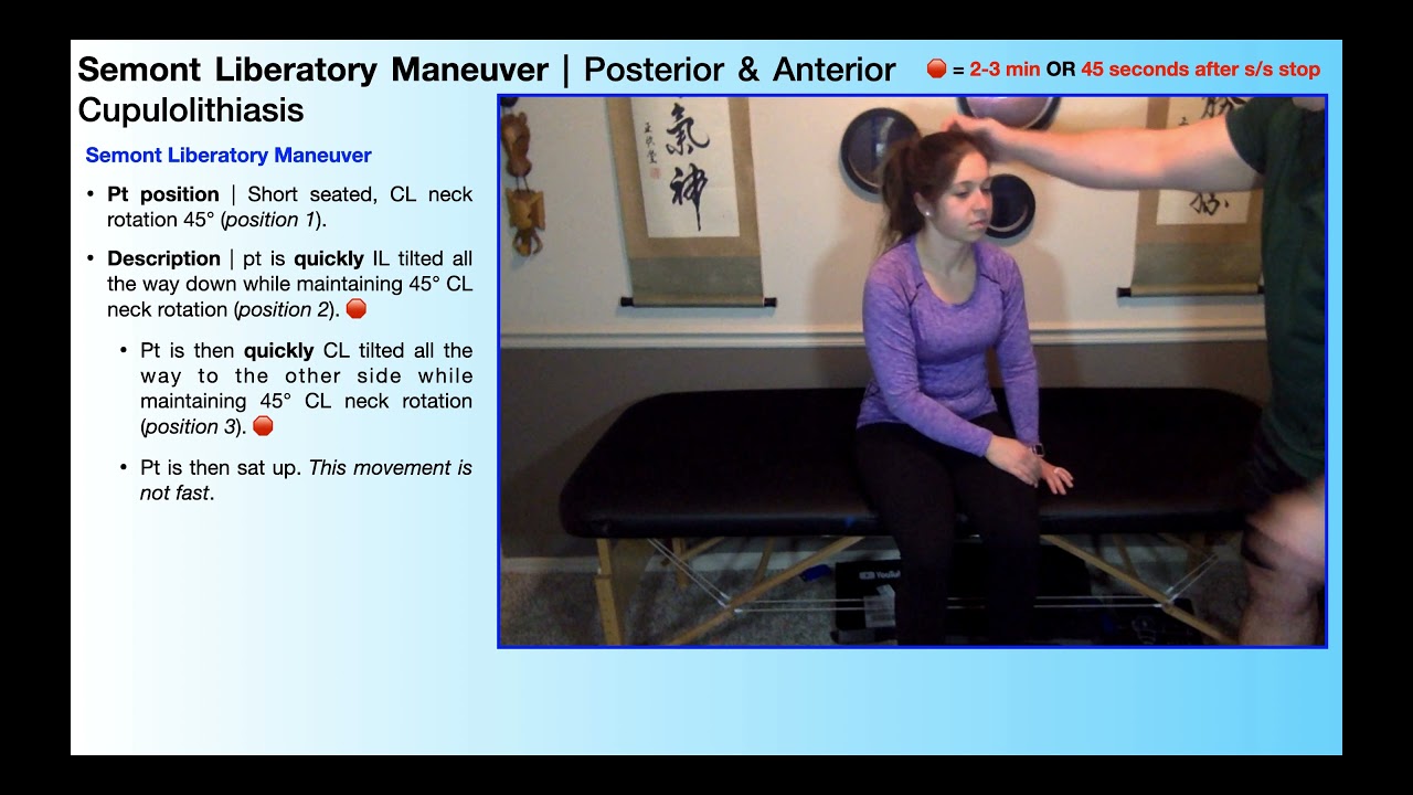 BPPV Treatment | Semont Liberatory Maneuver [Why, When, & How]
