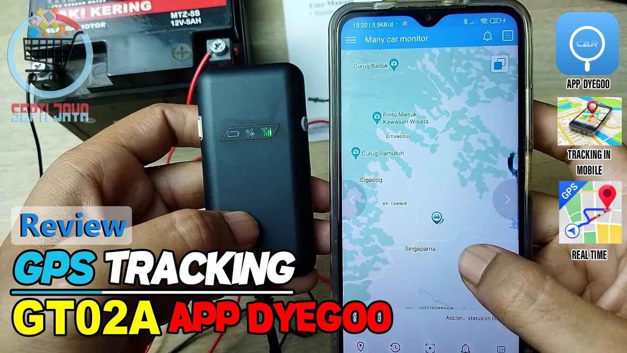 GPS AKURAT 100% KHUSUS MOBIL & MOTOR REVIEW TUTORIAL LENGKAP GPS TRACKER LOKASI GT02A