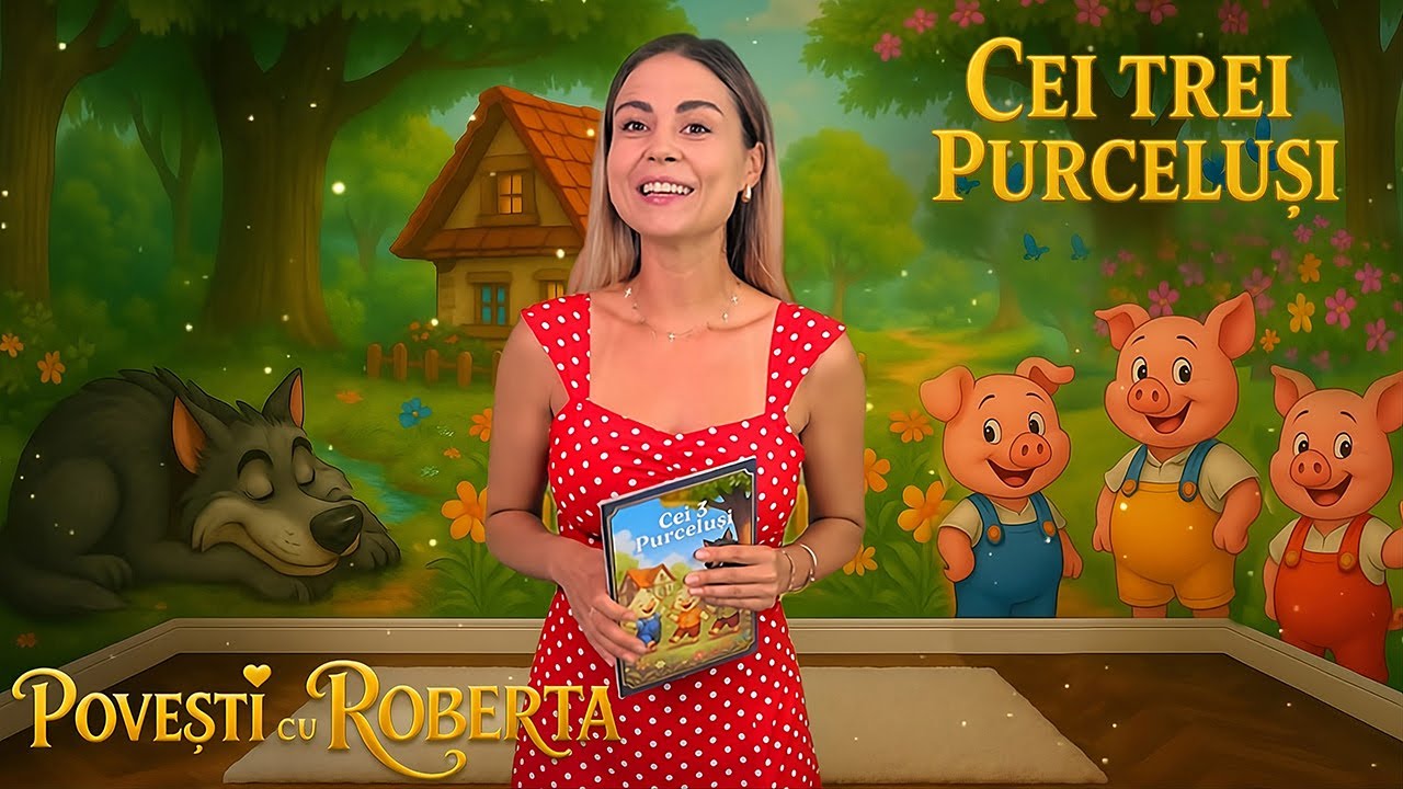 Cei Trei Purceluși – Poveste de Seară pentru Copii și Părinți | Povești cu Roberta