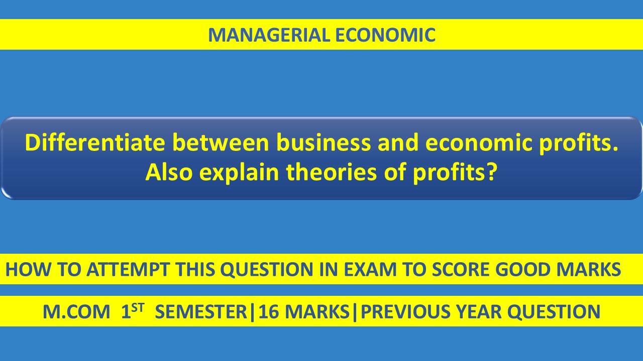 “Business Profit vs Economic Profit Explained | Key Differences & Major Profit Theories (Easy Guide)