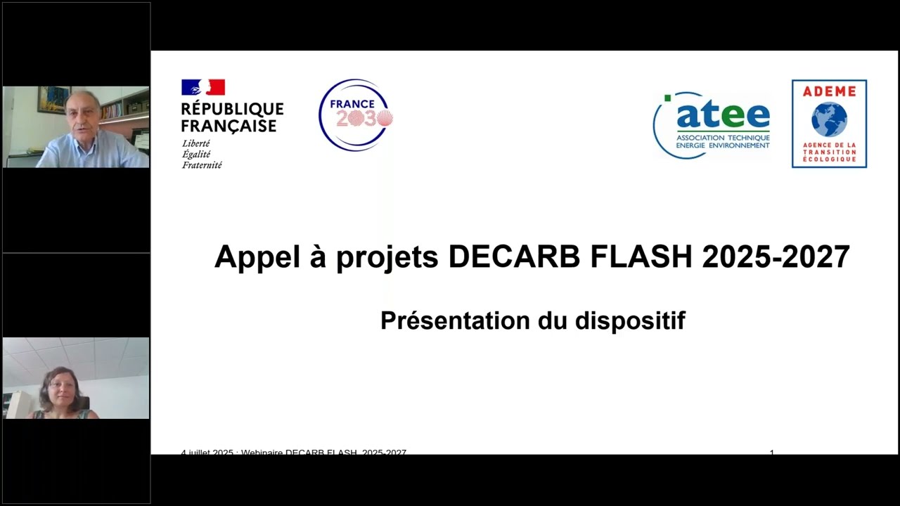 Plan France 2030   Appel &agrave; projets DECARB FLASH 2025 2027