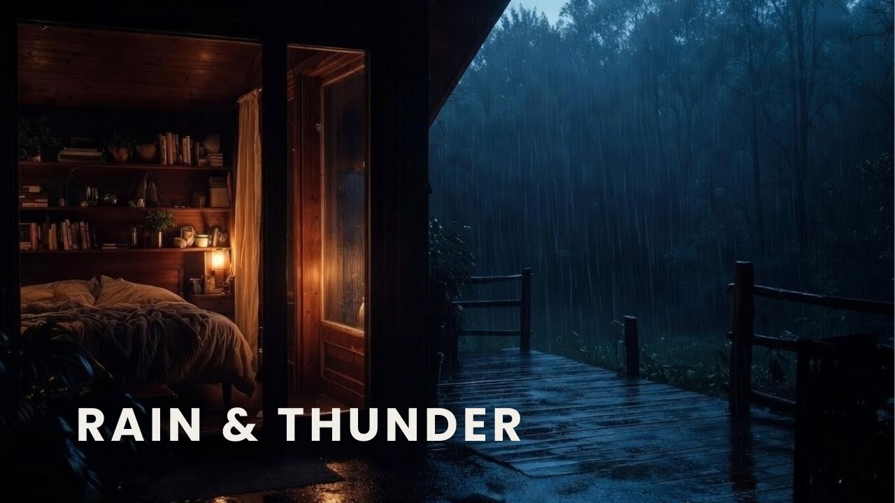 Heavy Rain and Thunder | Storm Ambience for Deep Sleep
