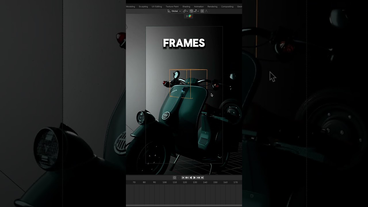 Плавный переход камеры в Blender #blender3d #blendertutorial