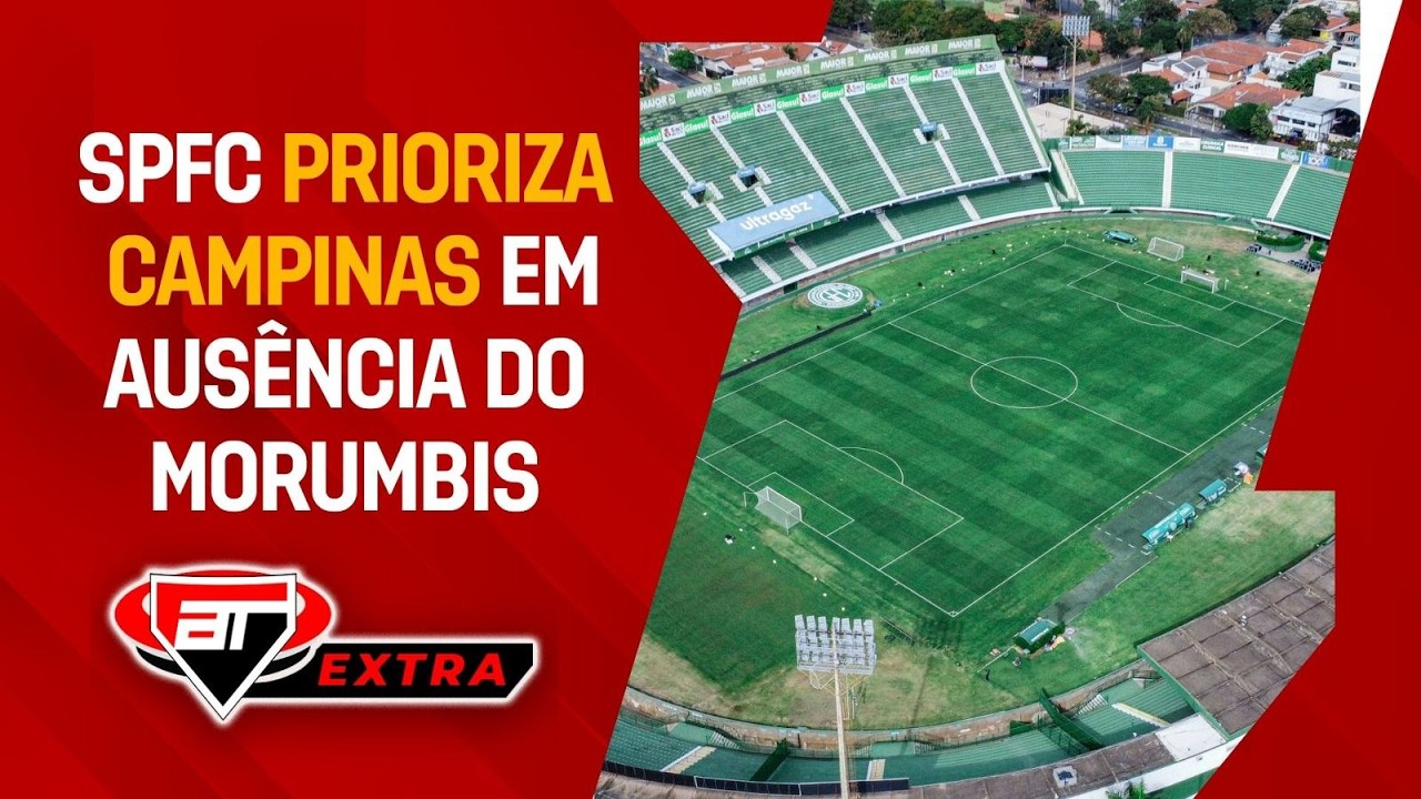 São Paulo PRIORIZA ESTÁDIO DO GUARANI em ausência do Morumbis para show | Extra AT