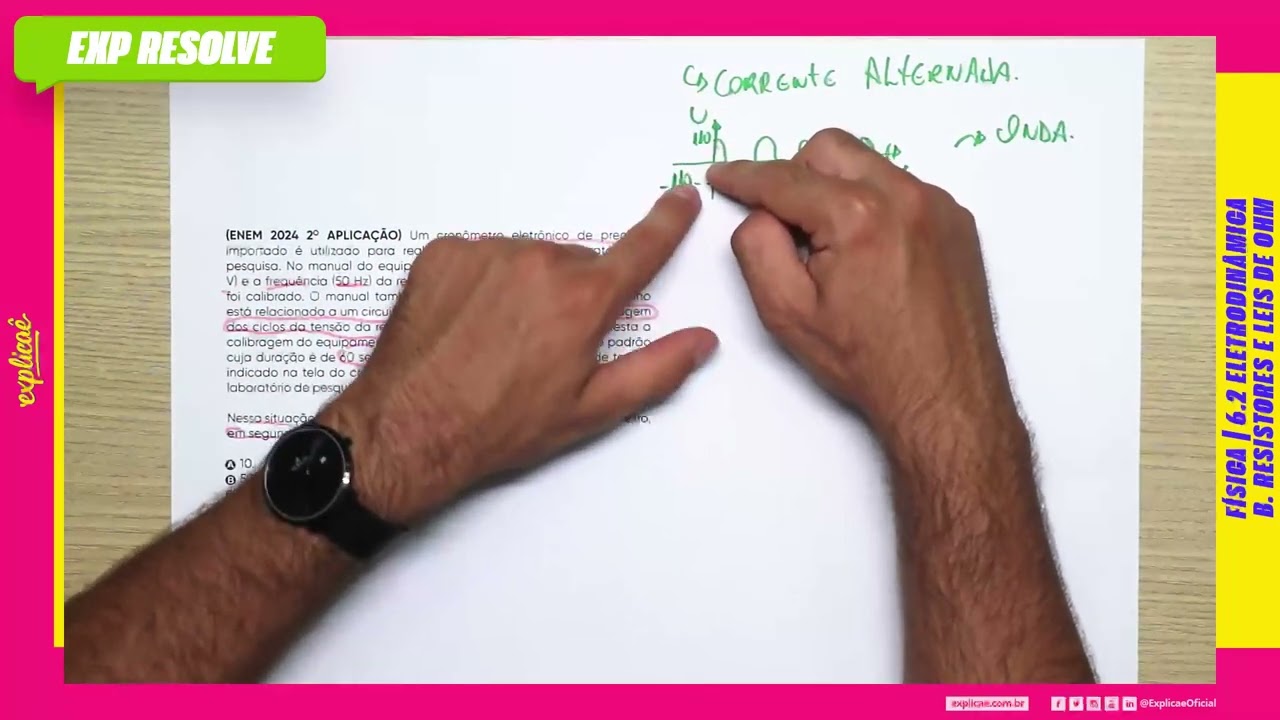 UM CRONÔMETRO ELETRÔNICO DE PRECISÃO IMPORTADO (…) | ONDA ELETROMAGNÉTICA F. CIRCUITOS ELÉTRICOS