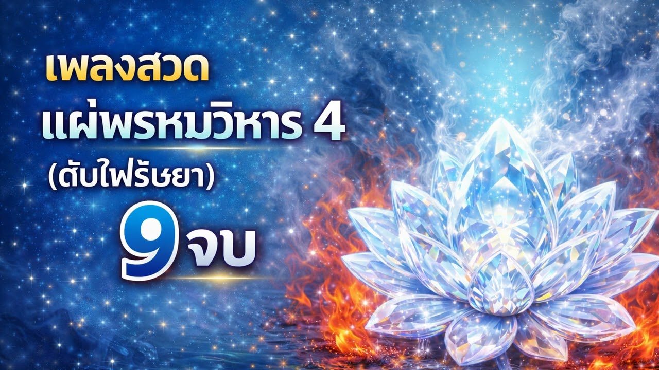บทแผ่พรหมวิหาร 4 (ดับไฟริษยา) 9 จบ เจริญมุทิตาจิต ใจกว้างเป็นสุข สงบเย็น #9จบ