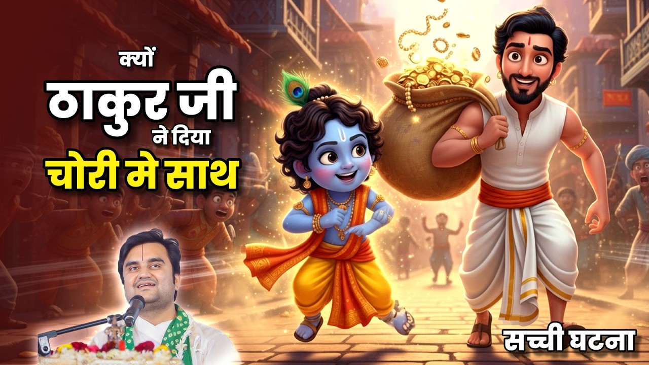 Khandani chor Thakur ji ka Sabse Bada Bhakt - krishna leela - Indresh ji maharaj #krishnaleela