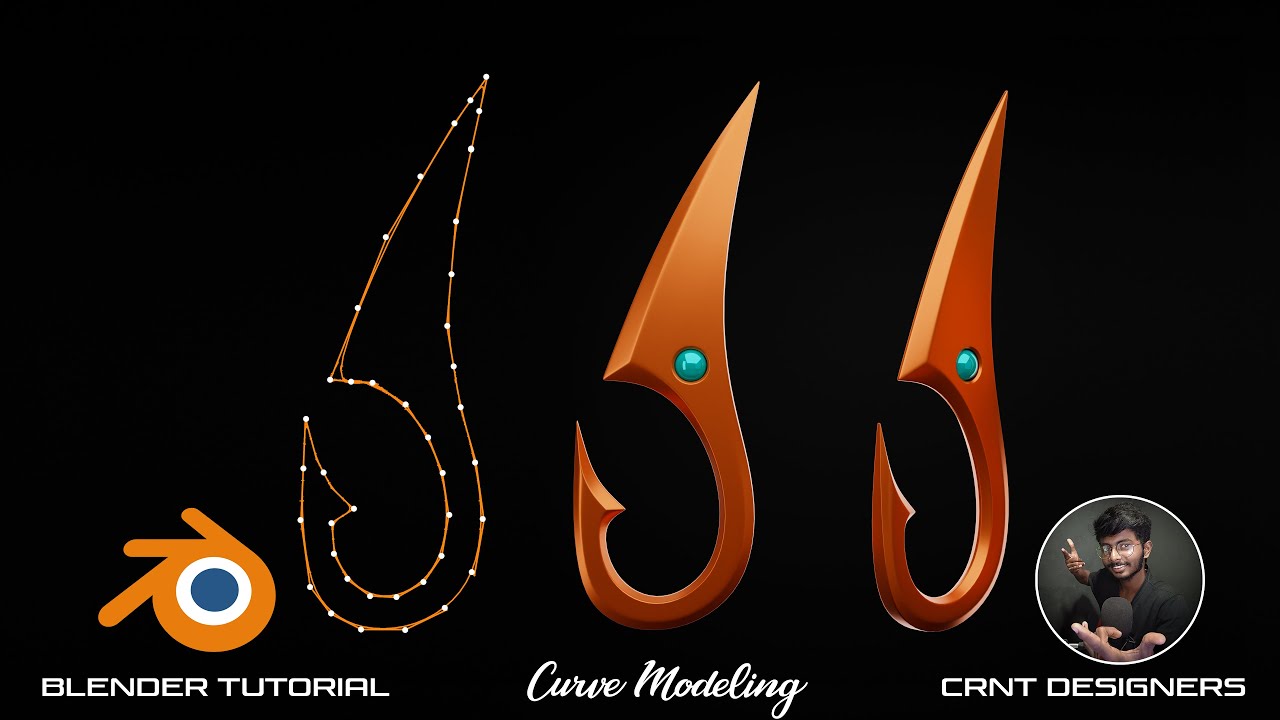 How To Use Curve To Create 3D Model _ Blender Curve Modeling Tutorial