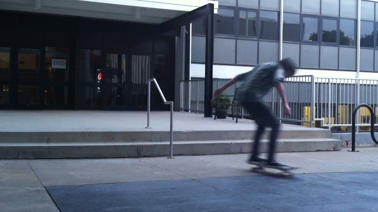RIDICULOUS Boardslide on a Handrail ~ FUN Street Spot, DUMB Trick!