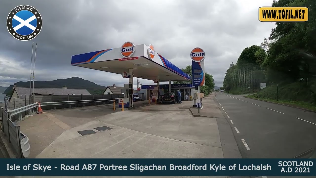 Isle of Skye   Road A87 Portree Sligachan Broadford Kyle of Lochalsh SCOTLAND 2021 Driving Road Trip
