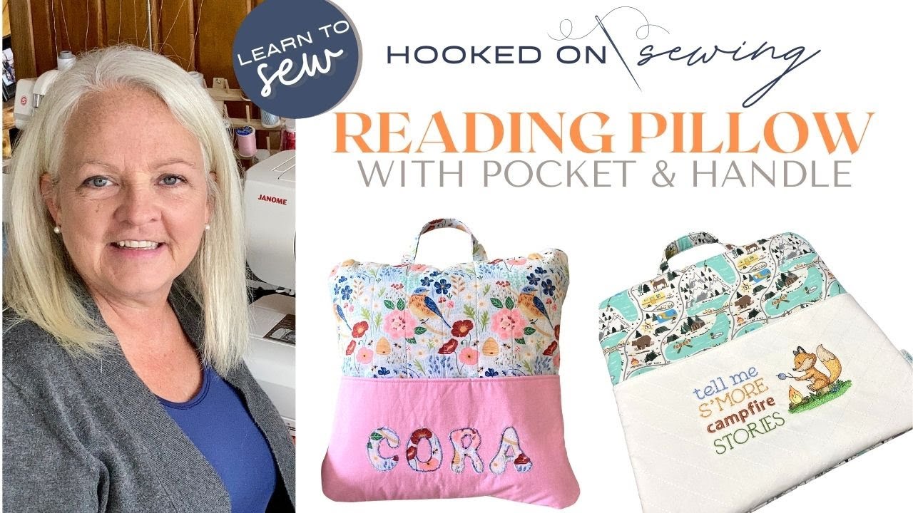 How to Sew a Reading Pillow | Reading Pillow Pattern in 3 Sizes | Janome 8200QCP Sewing Machine