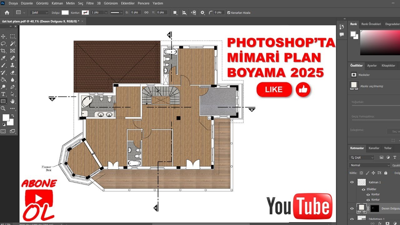 PHOTOSHOP'TA PLAN BOYAMA 2025!