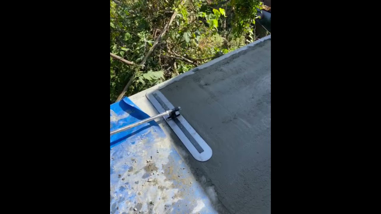 Alisador de concreto caseiro