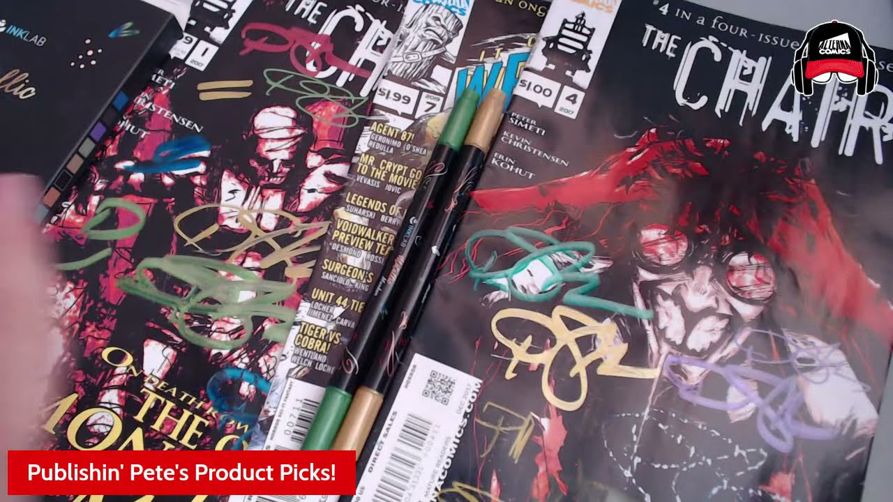 METALLIC MARKERS -- Which Ones Work BEST For Signing Comics? LIVE REVIEW!